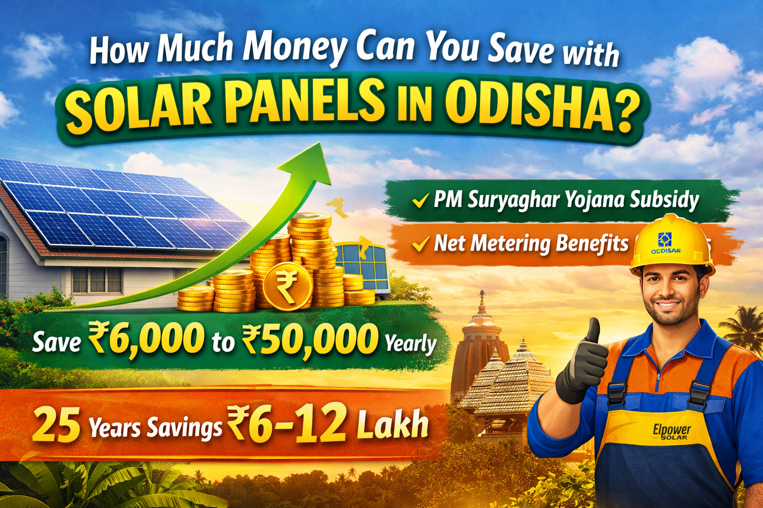 How Much Money Can You Save with Solar Panels in Odisha ?