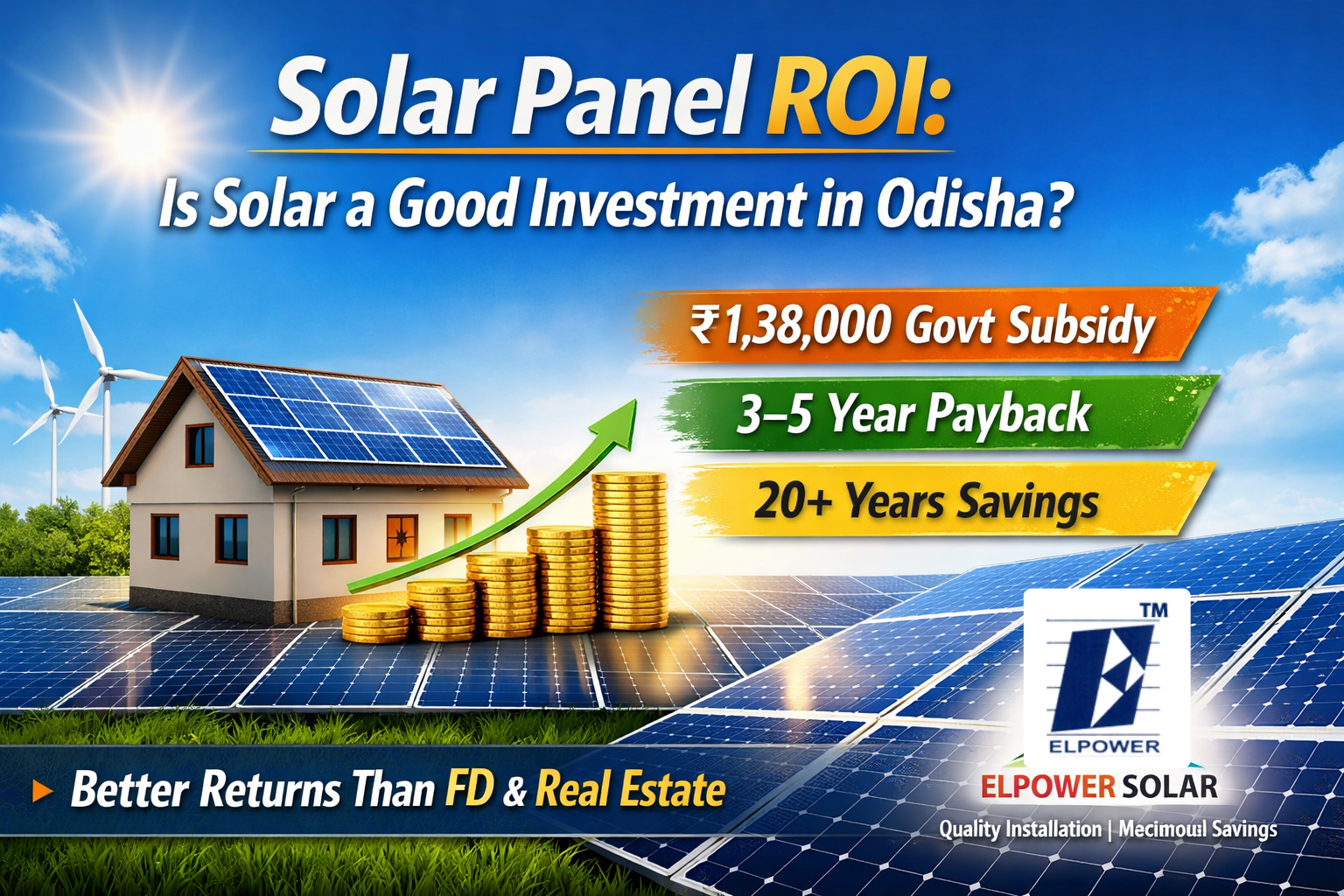 Solar Panel ROI: Is Solar a Good Investment in Odisha?