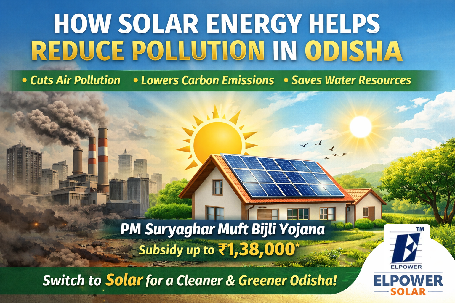 How Solar Energy Helps Reduce Pollution in Odisha