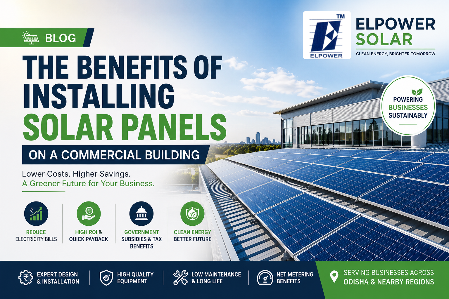 The Benefits Of Installing Solar Panels On A Commercial Building
